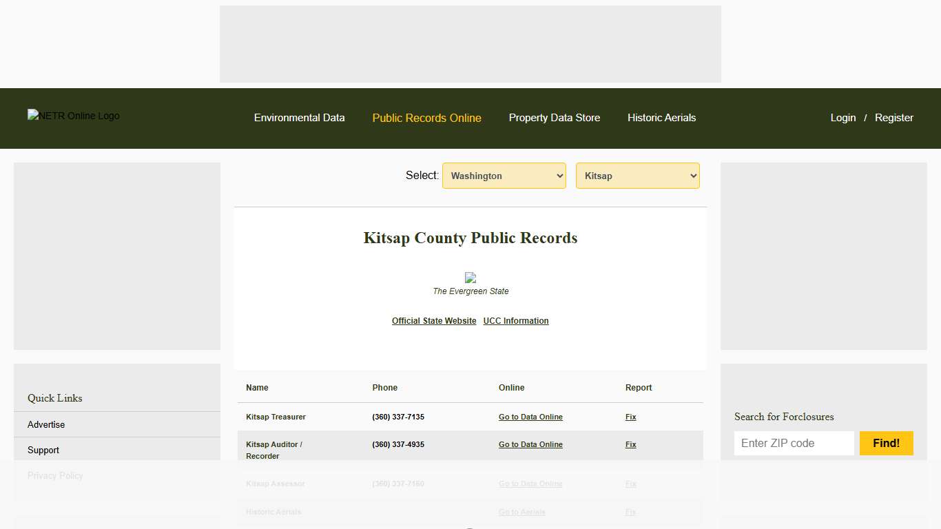 NETR Online • Kitsap • Kitsap Public Records, Search Kitsap Records, Kitsap Property Tax, Washington Property Search, Washington Assessor